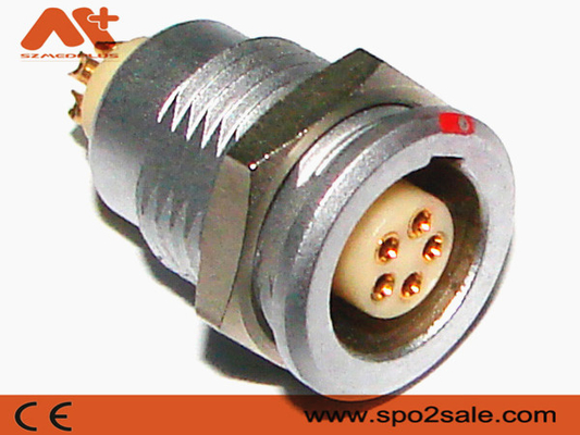 Spo2 Medical Device Connectors EGG.1B.305 Metal 1B 5 Pin Socket
