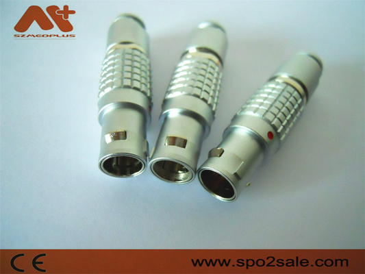 Brass Gold Plated Medical Cable Connectors Metal 1B 2pin 4pin 5pin 6pin Connector