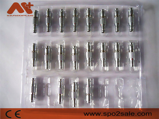 Brass Gold Plated Medical Cable Connectors Metal 1B 2pin 4pin 5pin 6pin Connector