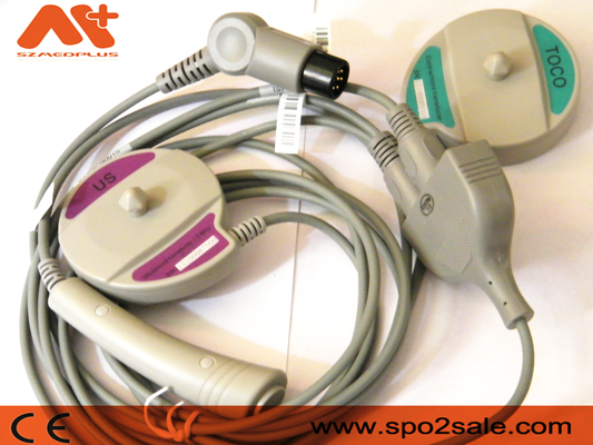 Goldway UT3000A 3 In 1 Fetal Transducer With Gray TPU Cable Round 6pin