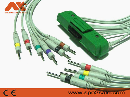 EKG Patient Cable Ecg Nihon Kohden Cardiofax V 1550K, ECG-9522P ,ECG-1550