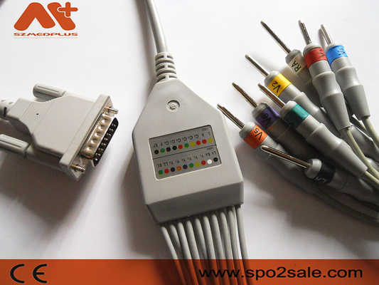 Aspel AsCARD EKG Cable 3 Serie Banana 4.0 Din 3.0 Patient End