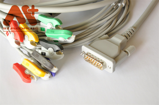 safety TPU IEC AHA EKG Cable For EDAN SE 601 Electrocardiograph