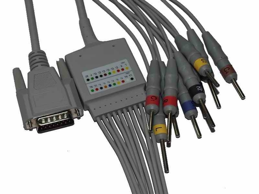 Cardiomaq 10 Lead ECG Cable For 100H 300H 600H 1200H EKG Machine