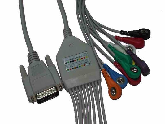 Cardiomaq 10 Lead ECG Cable For 100H 300H 600H 1200H EKG Machine