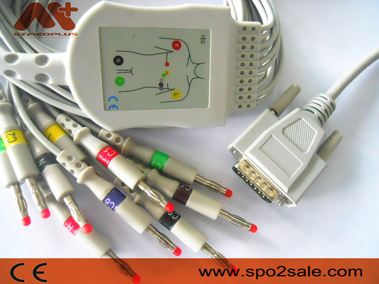 Cardionics 10 Lead ECG Cable For Cardionics Cardio Touch / Cardio Plug EKG Machine