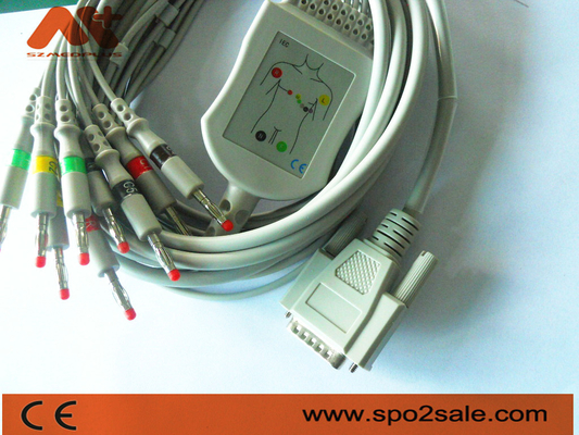 Cardionics 10 Lead ECG Cable For Cardionics Cardio Touch / Cardio Plug EKG Machine