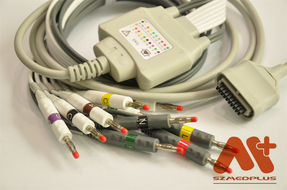 Edan SE 15-15 EKG Cable,IEC,Banana 4.0