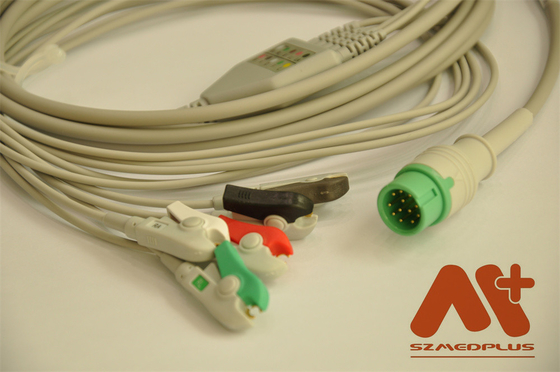 Comen C21 C30 C50 C70 C90 C100 Compatible One piece 5 lead ECG Cable