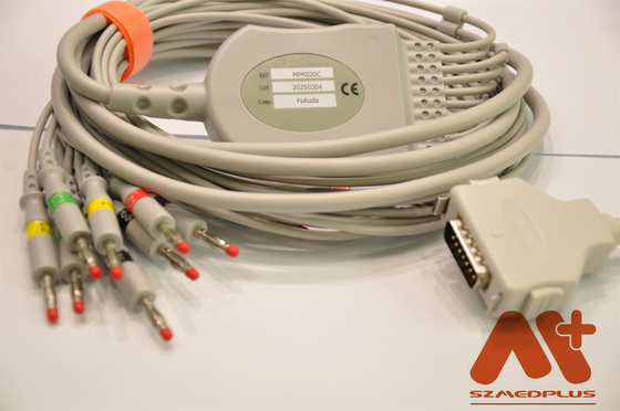 Fukuda Denshi Ecg Cords CP-104L Patient Monitor Cable Din 3.0